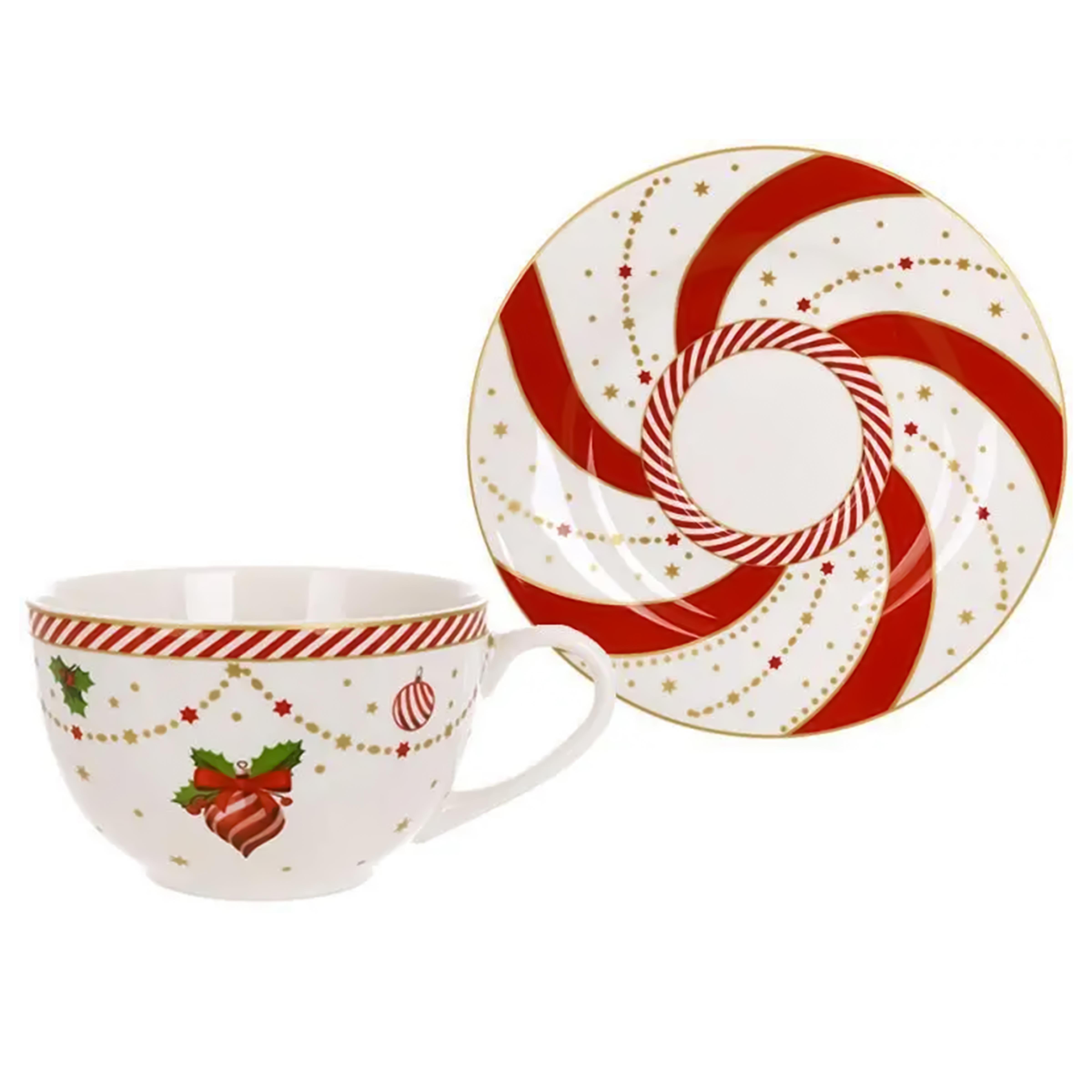 Чашка порцелянова BonaDi Candyland 250 мл з блюдцем (K135) Чашка порцелянова BonaDi Candyland 250 мл з блюдцем (K135)