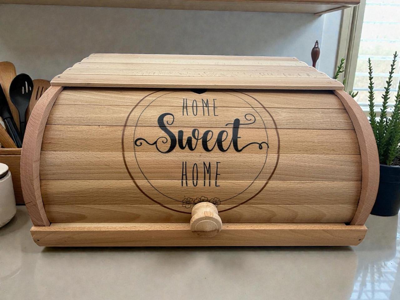 Хлебница деревянная классическая с надписью Home Sweet Home 38х27х17 см (2902034989) - фото 9 Хлебница деревянная классическая с надписью Home Sweet Home 38х27х17 см (2902034989) - фото 9