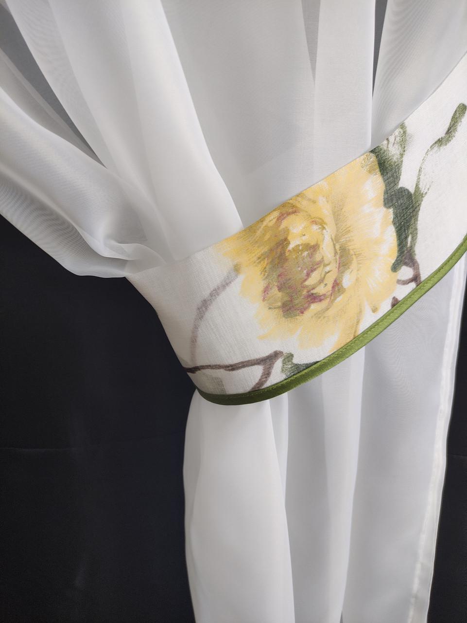 Занавеска с ламбрекеном и подхватывателями 3х1,65 м Белый - фото 3 Занавеска с ламбрекеном и подхватывателями 3х1,65 м Белый - фото 3