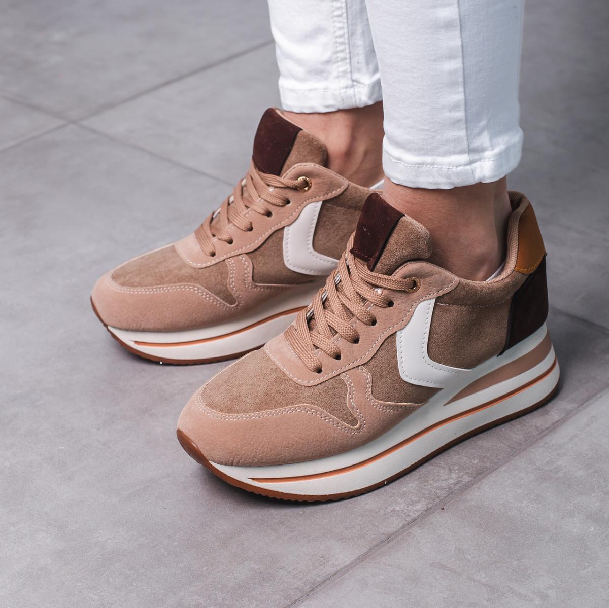 Кроссовки женские Fashion р. 38 24,5 см Хаки (3518)