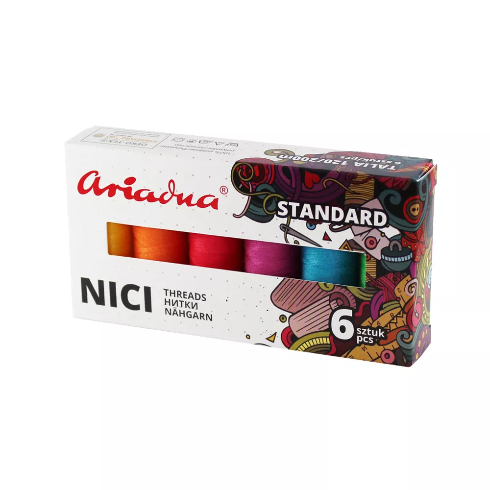 Набор нитей Ariadna Summer Talia 120 200 м 6 цветов (26286484)
