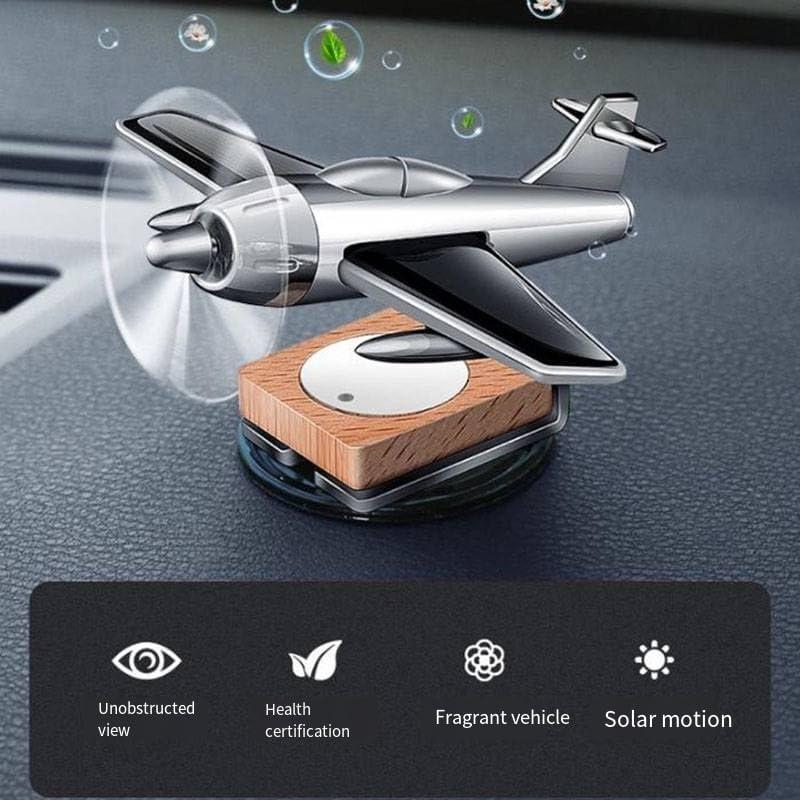 Ароматизатор в автомобіль Літак на сонячній батареї Сірий (Е051460) - фото 3 Ароматизатор в автомобіль Літак на сонячній батареї Сірий (Е051460) - фото 3