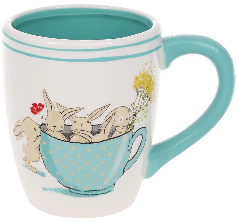 Набор кружок Живопись Зайчата 400 мл керамика 2 шт. (BD-945-288)