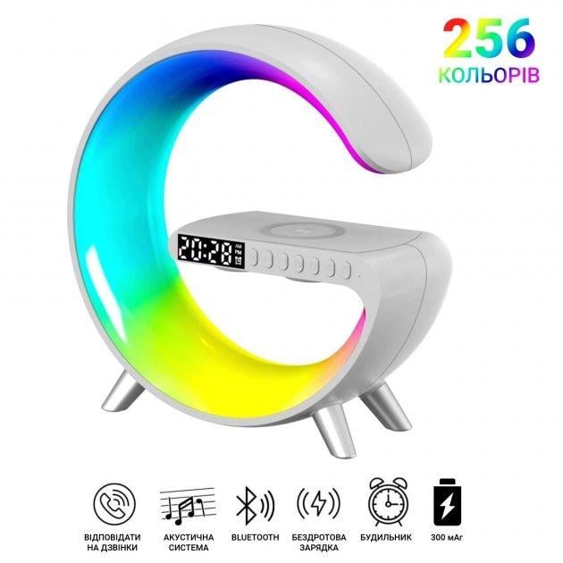 Лампа-ночник настольная с аккумулятором G-Smart G63 RGB 3W Light Sound Machine с беспроводной зарядкой - фото 5