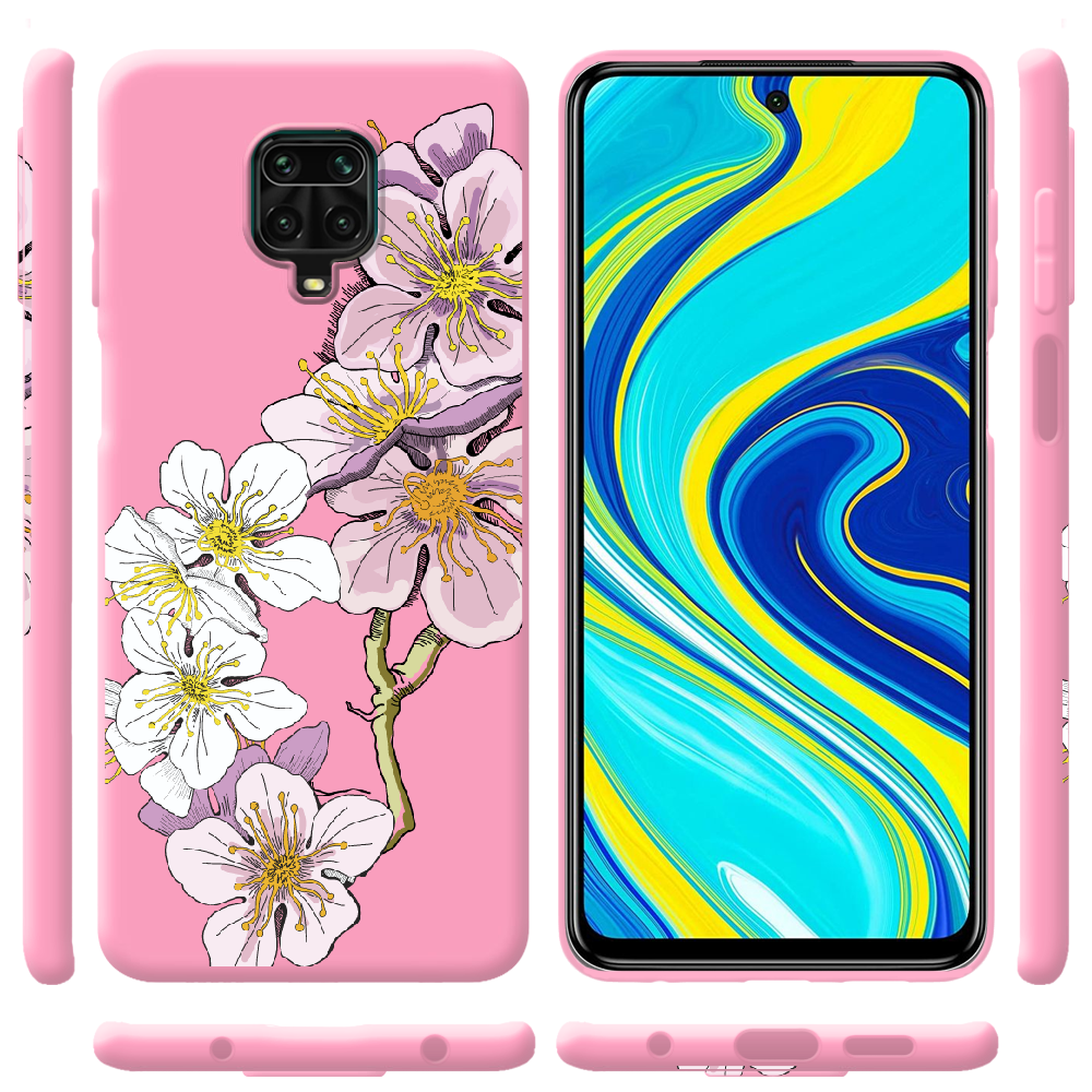 Чохол Boxface Xiaomi Redmi Note 9S Cherry Blossom Рожевий силікон (39475-cc4-39916) - фото 2