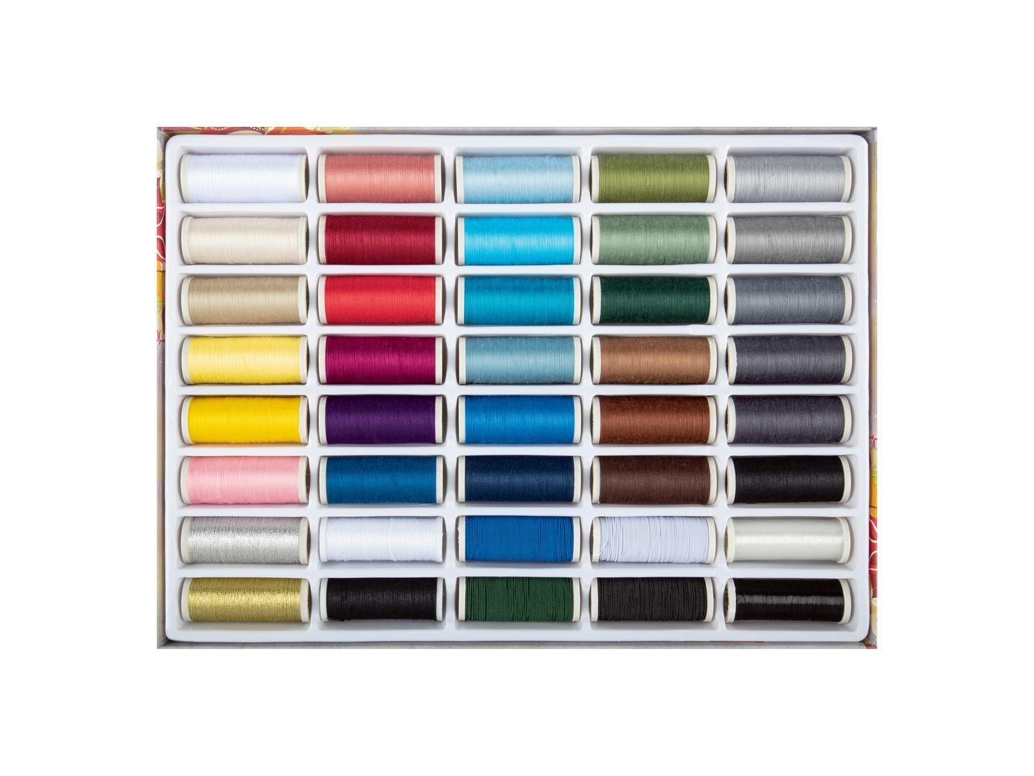 Набор ниток и резинок для шитья Crelando 40 шт. (P1-00247) - фото 2