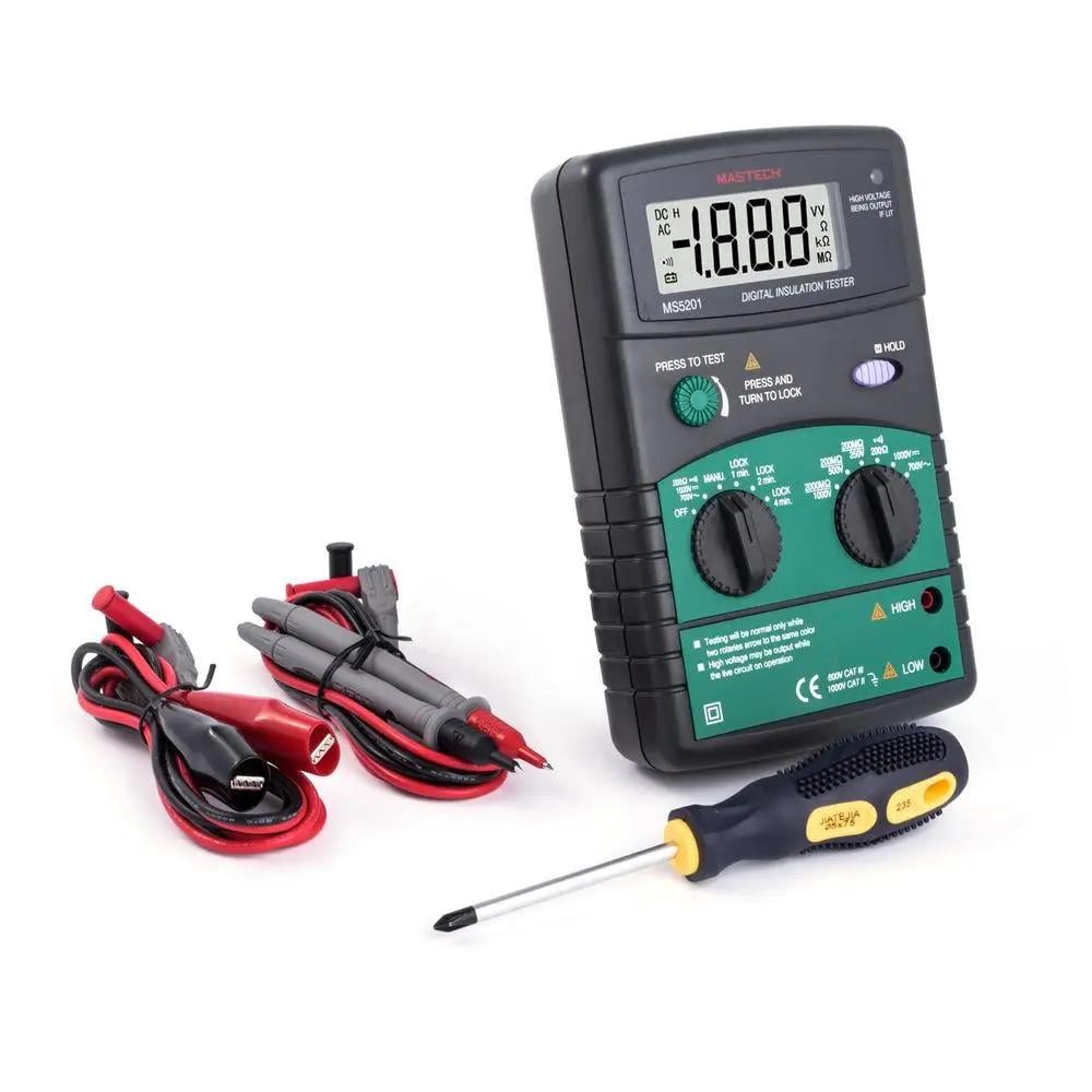 Тестер сопротивления изоляции MASTECH MS 5201 цифровой (3-9-MS5201) Тестер сопротивления изоляции MASTECH MS 5201 цифровой (3-9-MS5201)