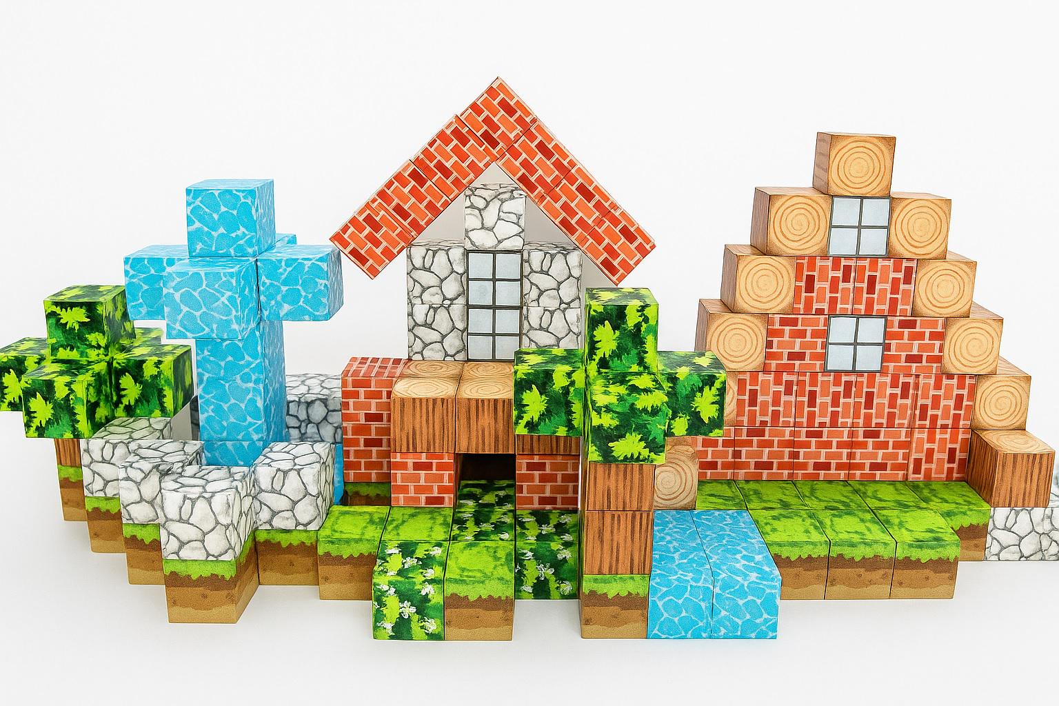 Конструктор магнітний Minecraft Маленький садок 150 шт. (024/3)