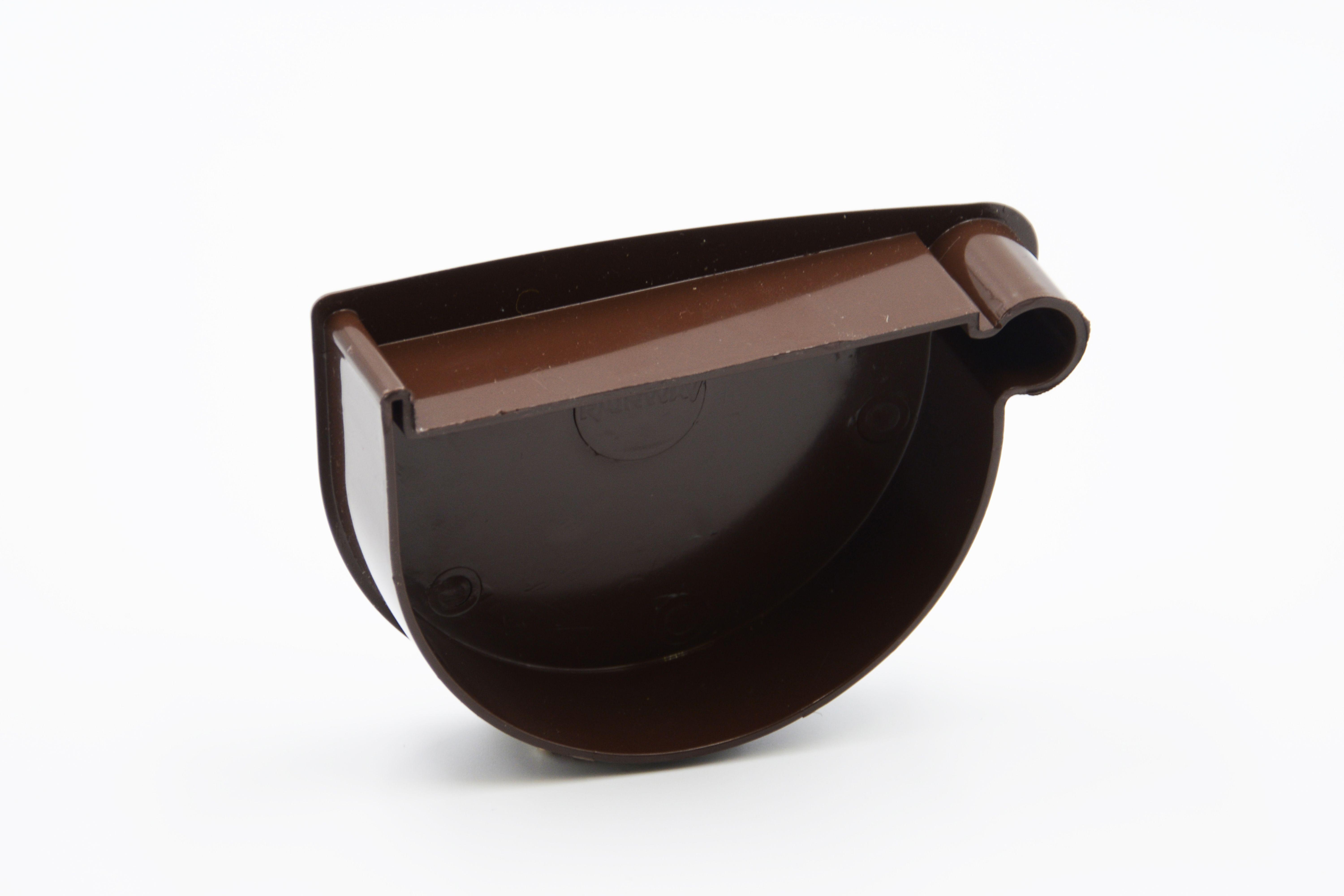 Заглушка лійки RAINWAY D 90 мм права Коричневий RAL 8017 (10.090.08.002.RW) Заглушка лійки RAINWAY D 90 мм права Коричневий RAL 8017 (10.090.08.002.RW)