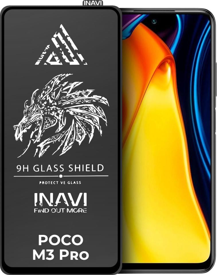 Защитное стекло INAVI Xiaomi Poco M3 Pro 5G (Full Glue)