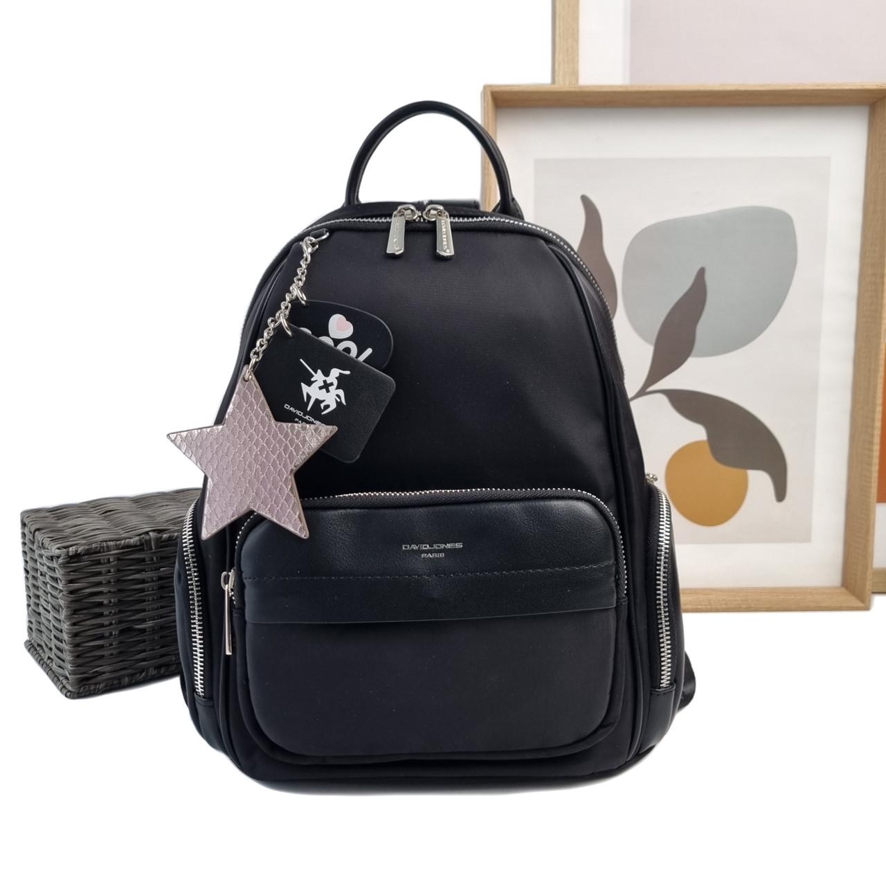 Рюкзак жіночий David Jones поліестер Чорний (CH21030 black)
