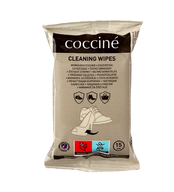 Влажные салфетки для очистки обуви и кожаных изделий COCCINE CLEANING WIPES 15 шт. (6506)