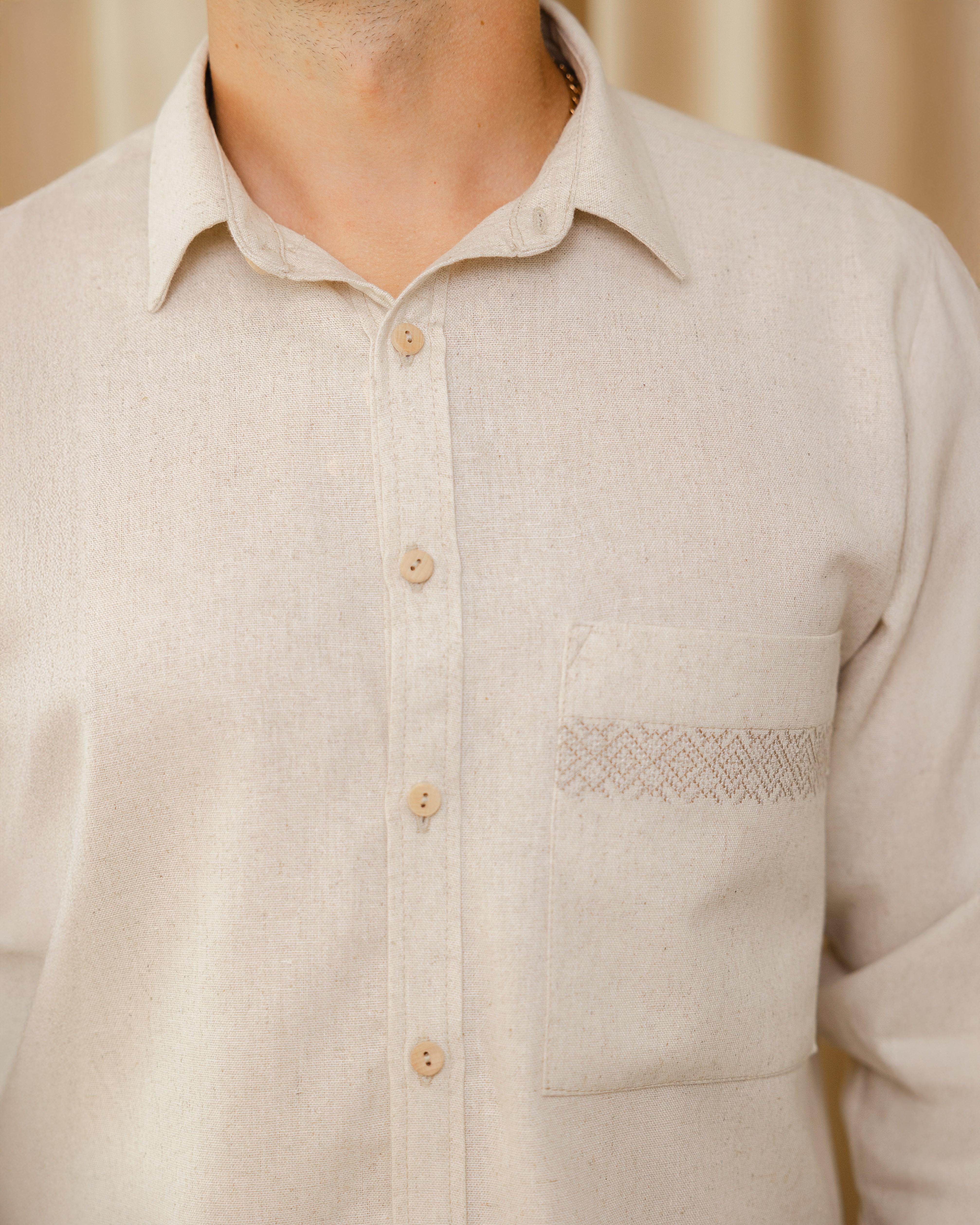 Рубашка мужская Меридиан с вышивкой 2XL (0002228-XXL) - фото 2 Рубашка мужская Меридиан с вышивкой 2XL (0002228-XXL) - фото 2