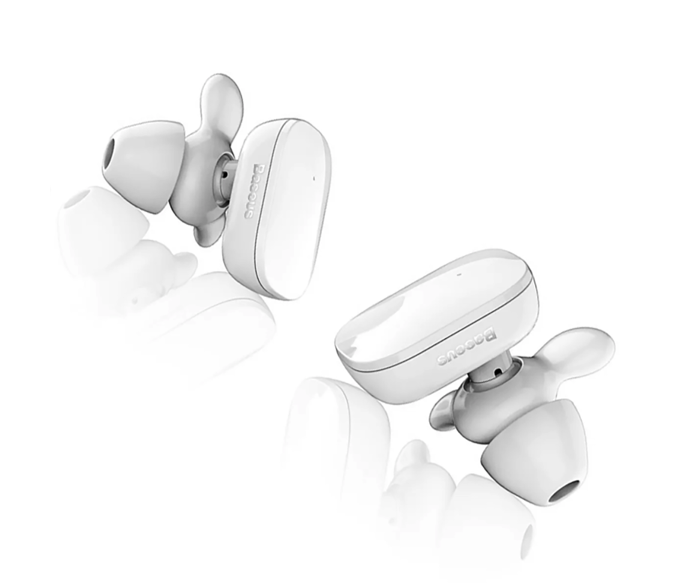 Наушники беспроводные Baseus Encok W02 Bluetooth Белый (SUN1939)