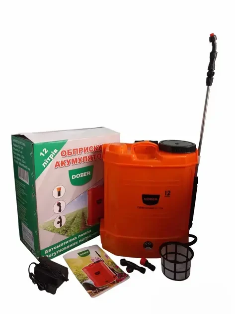 Опрыскиватель ручной наплечный Dozer CL-12A ранцевый аккумуляторный 12 л