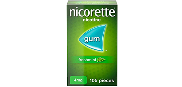 Нікотинова жувальна гумка Nicorette Freshmint gum з м'ятним смаком 4 мг 105 шт.