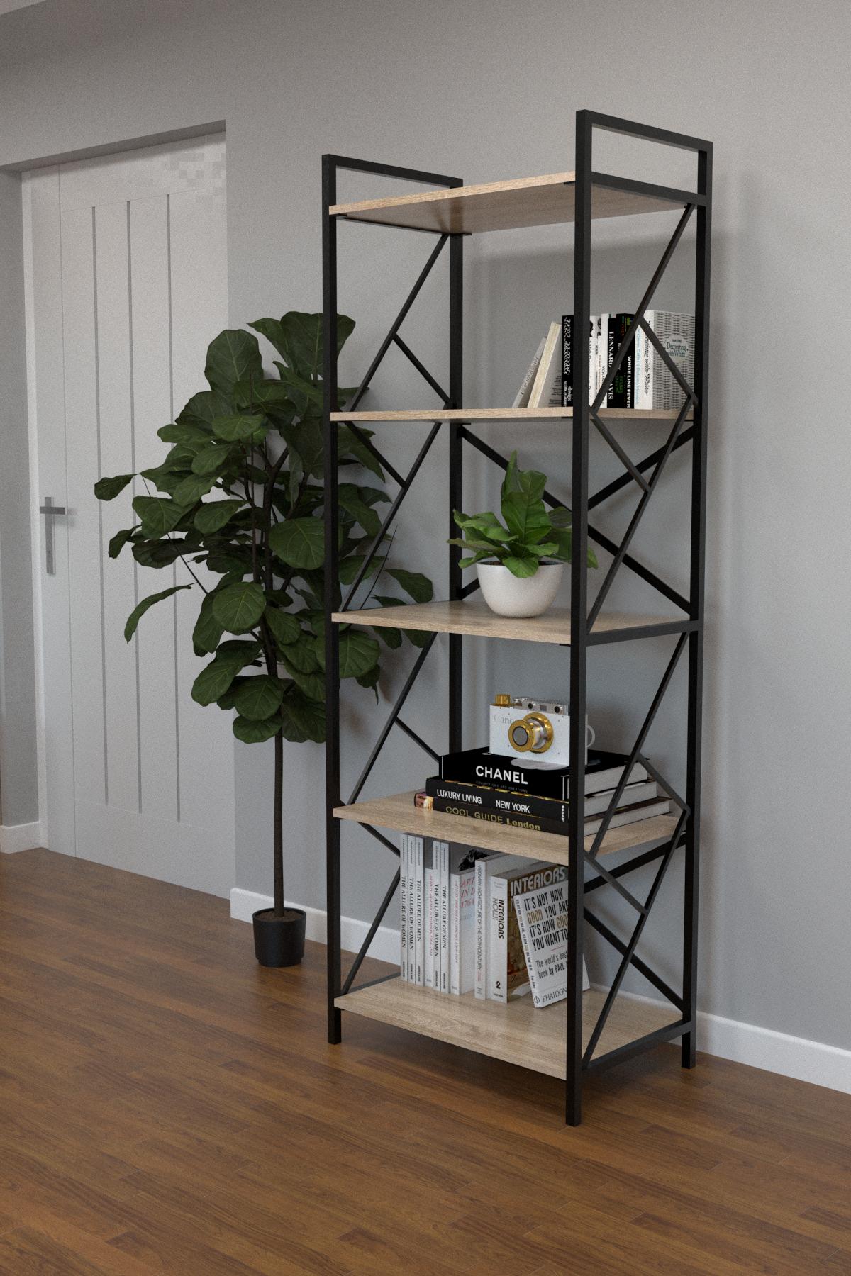 Стеллаж в стиле лофт EcoLoft Вилла (DSP-1231-4)