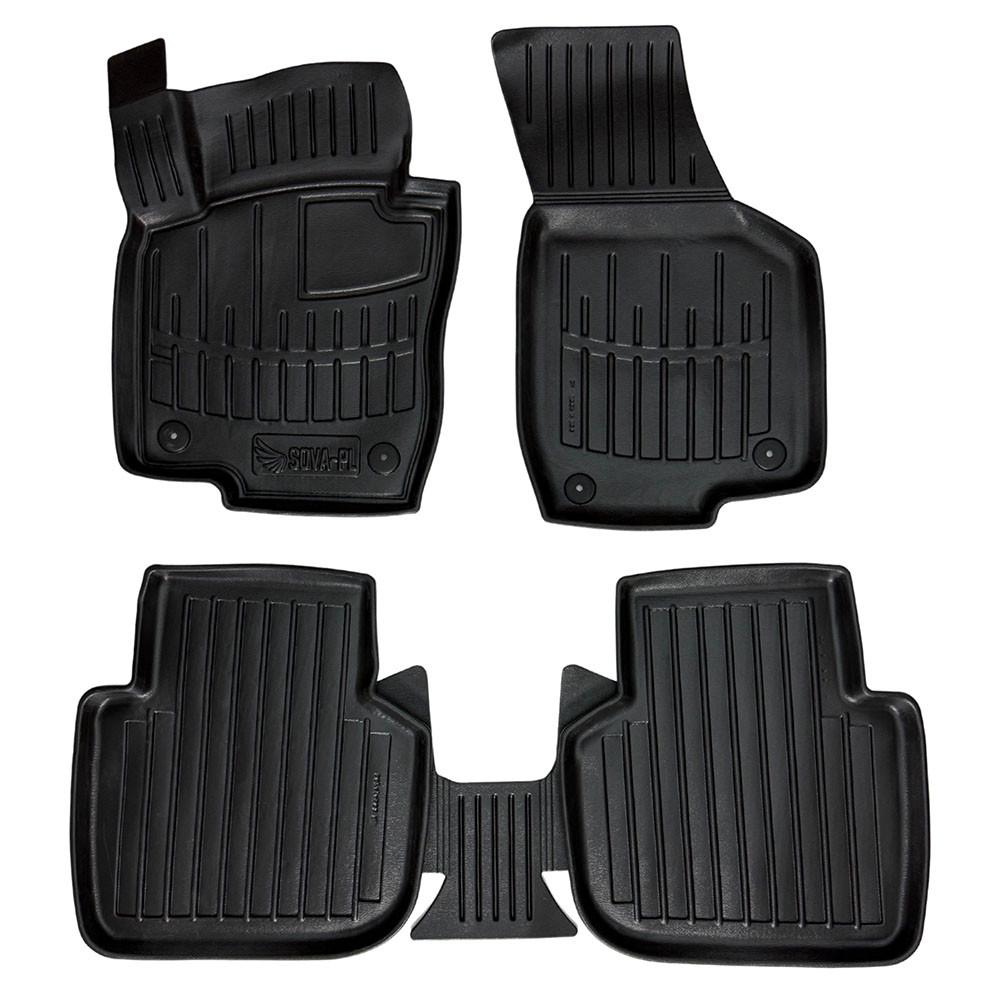 Коврики в салон SOVA-PL для Volkswagen Passat B7 USA 2011-2018 резиновые 5 шт. Черный (28800706)