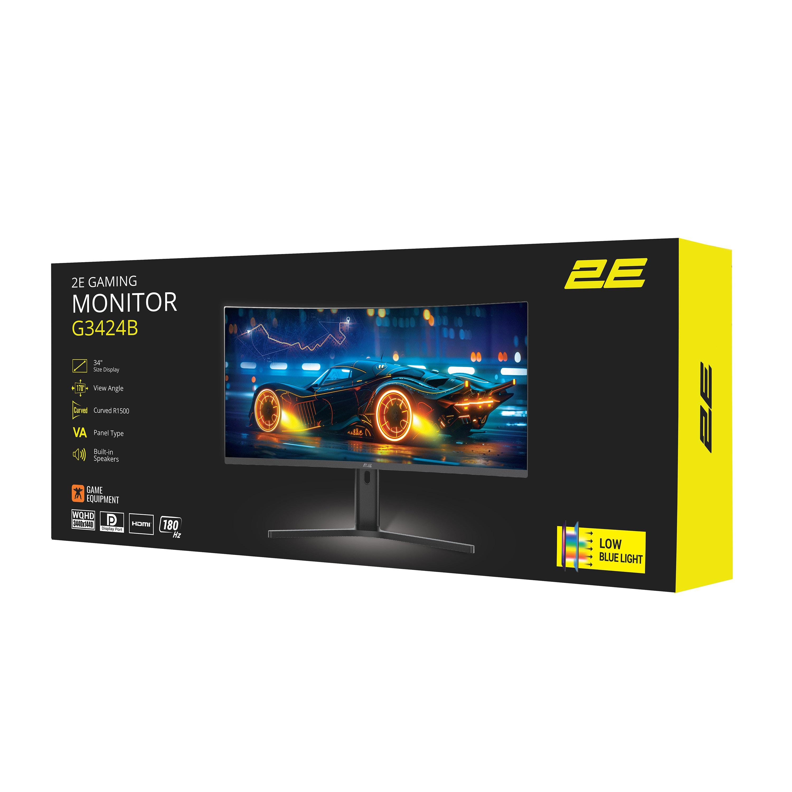Монітор ігровий 2E GAMING G3424B FreeSync з вигнутим екраном CURVED R1500 Чорний (2E-G3424B-01.UA) - фото 10