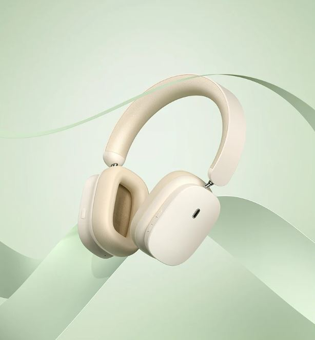 Наушники Baseus Bowie H1 Noise-Cancelling Wireless Headphones Rice White (NGTW230002) - фото 8