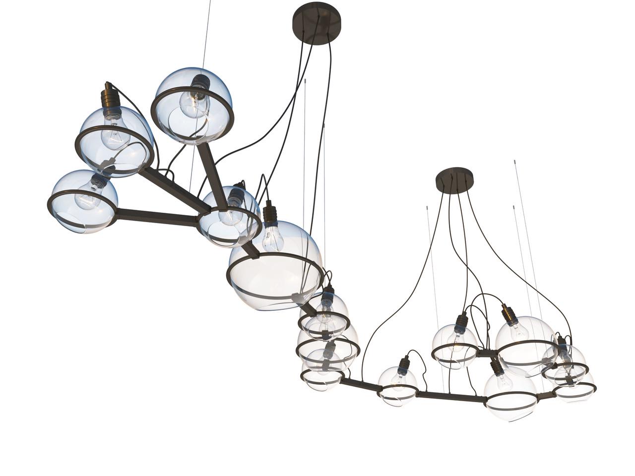 Люстра Pikart Lights Scorpio Созвездие Скорпиона 20900 Черный (1692307816)