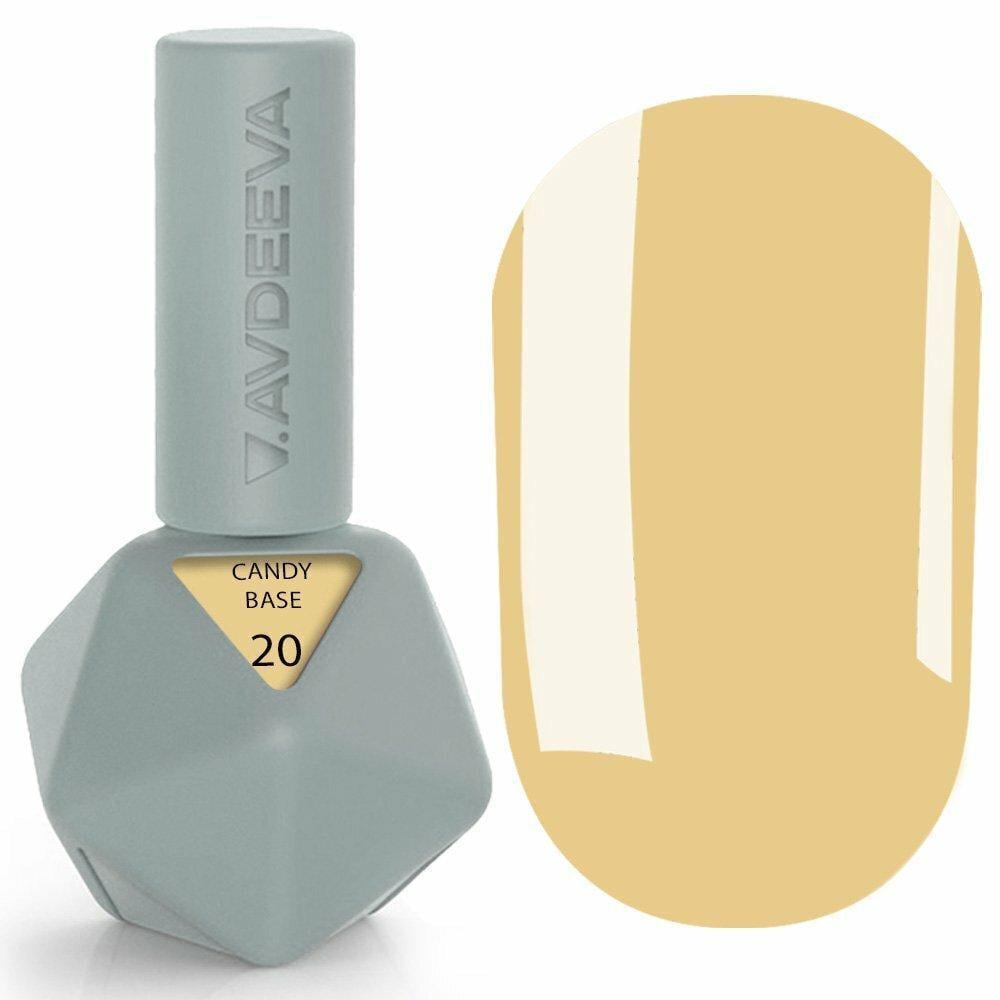 Камуфлирующая каучуковая база для гель лака Victoria Avdeeva Candy Rubber base №20 12 мл