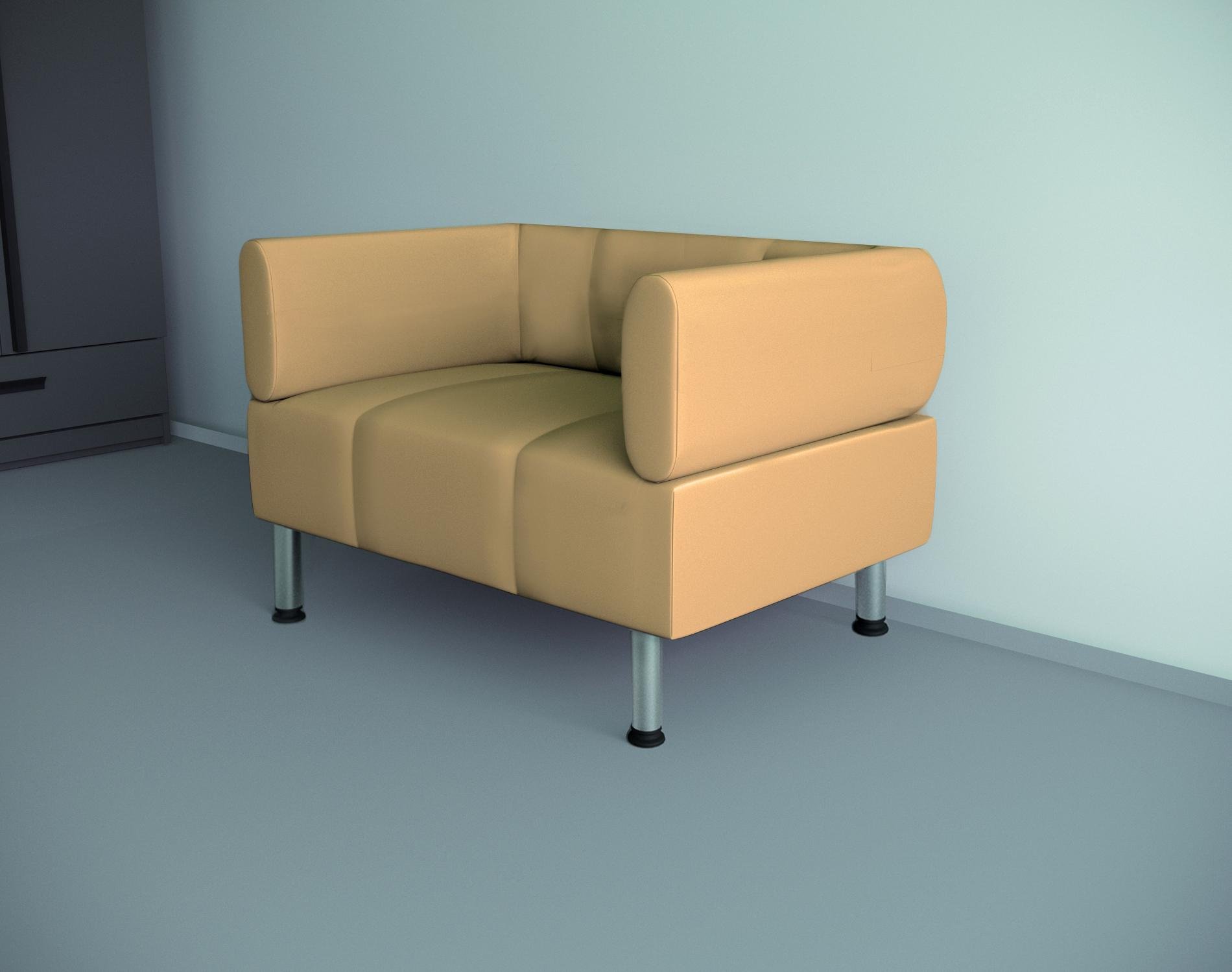 Кресло офисное Tobi Sho Бенно-1 с подлокотниками и прямой ногой кожзам 1000х720х750 мм Бежевый 2201 - фото 2 Кресло офисное Tobi Sho Бенно-1 с подлокотниками и прямой ногой кожзам 1000х720х750 мм Бежевый 2201 - фото 2