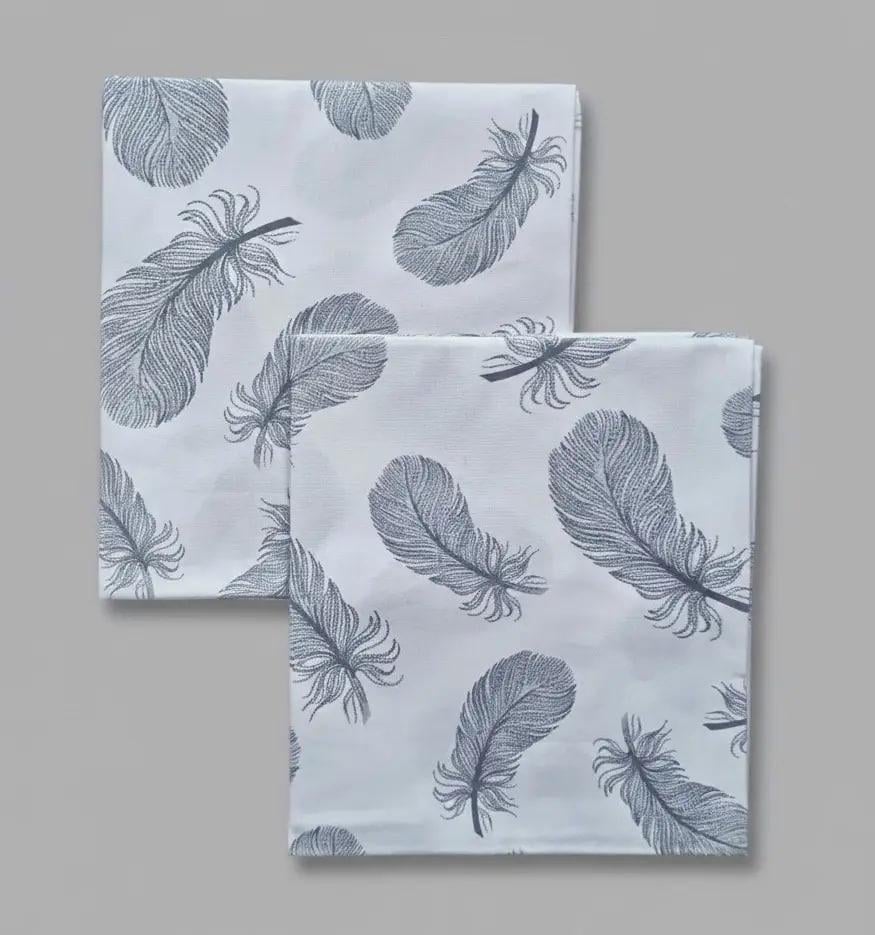 Пеленка детская BST из натуральной хлопковой ткани 2 шт. 90х80 см Серый/Белый (2172867295)