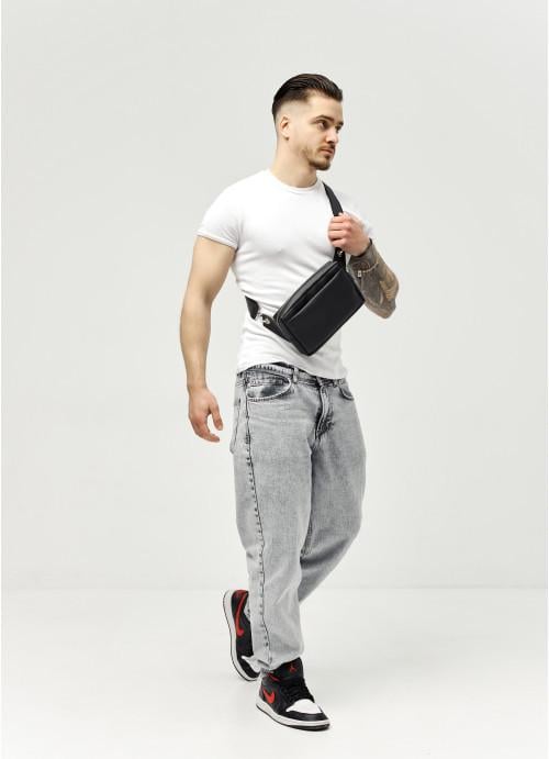 Сумка мужская экокожа водостойкая Черный (2618898452) - фото 2 Сумка мужская экокожа водостойкая Черный (2618898452) - фото 2