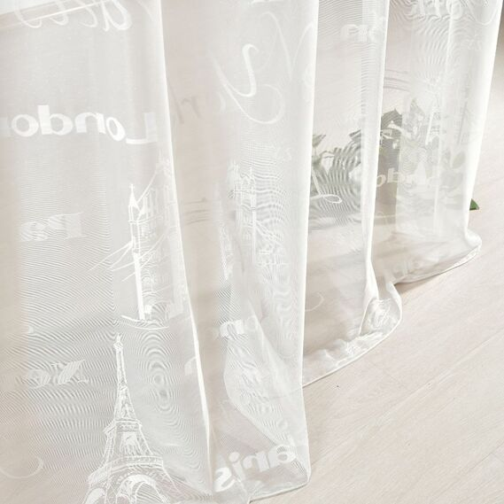 Тюль-жаккард IDEIA London V-2 2,8 м Молоко (2200004207964)