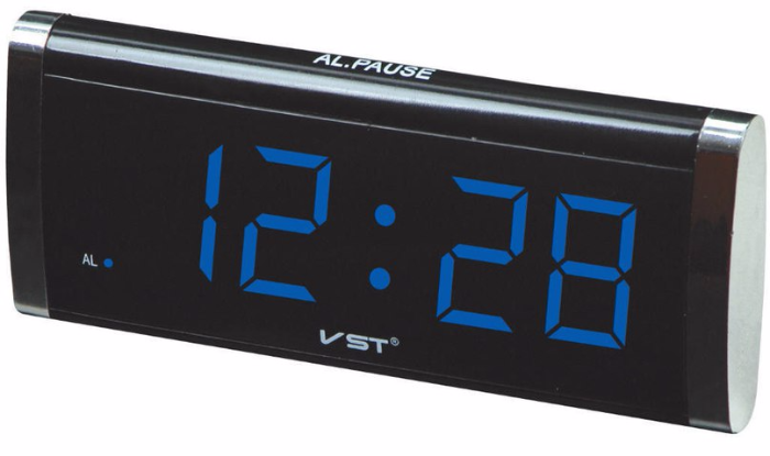 Электронные часы с голубой LED подстветкой (472936-Prob)