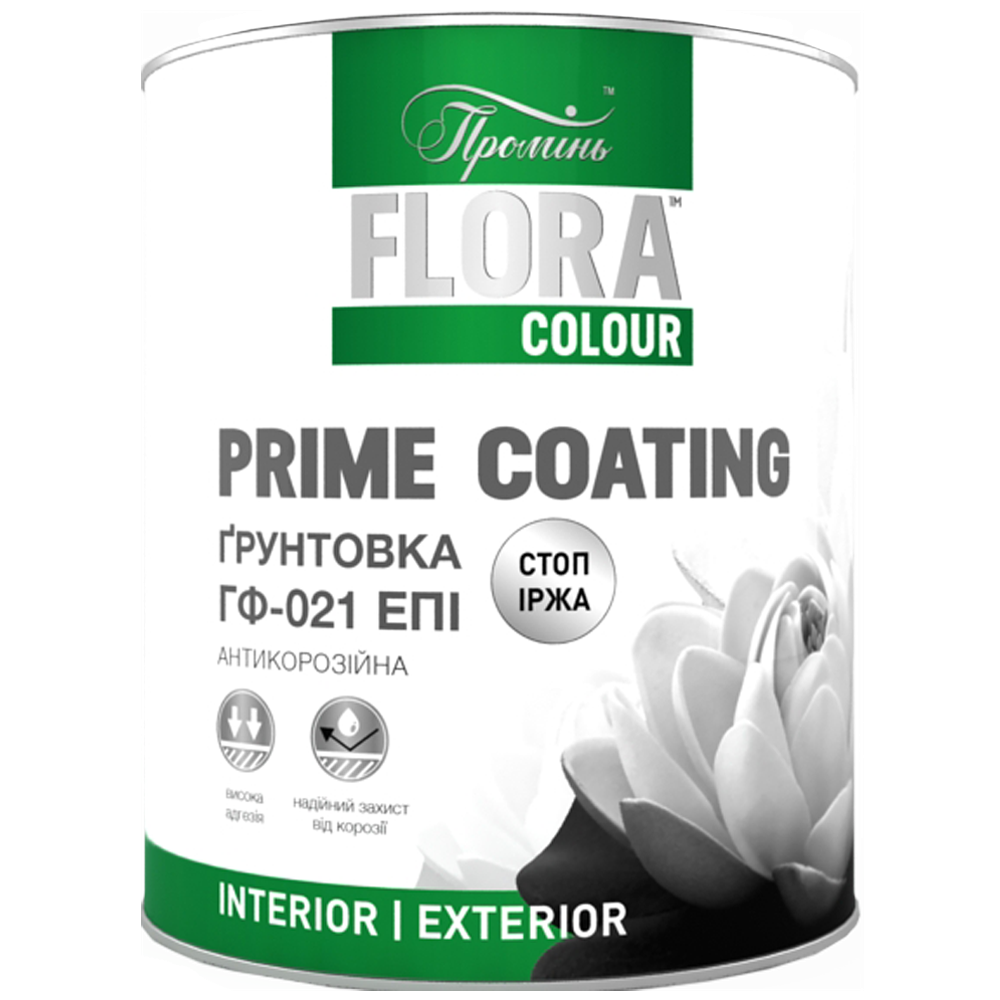 Грунтовка антикоррозионная Flora Colour ГФ-021 ЭПИ 50 кг Белый (2468864221)