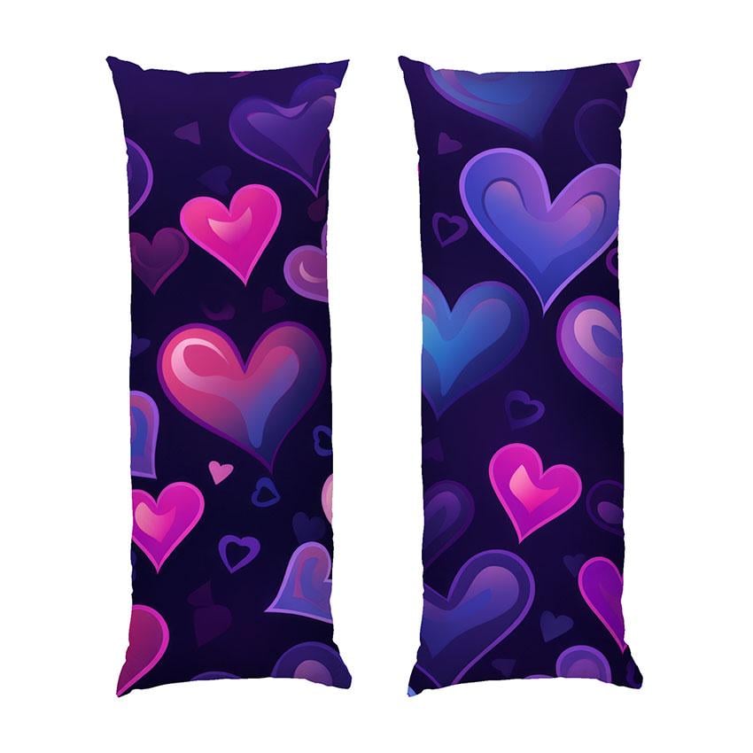 Подушка дакимакура Фиолетовые сердца Purple hearts габардин 140х45 см (113132-2) Подушка дакимакура Фиолетовые сердца Purple hearts габардин 140х45 см (113132-2)