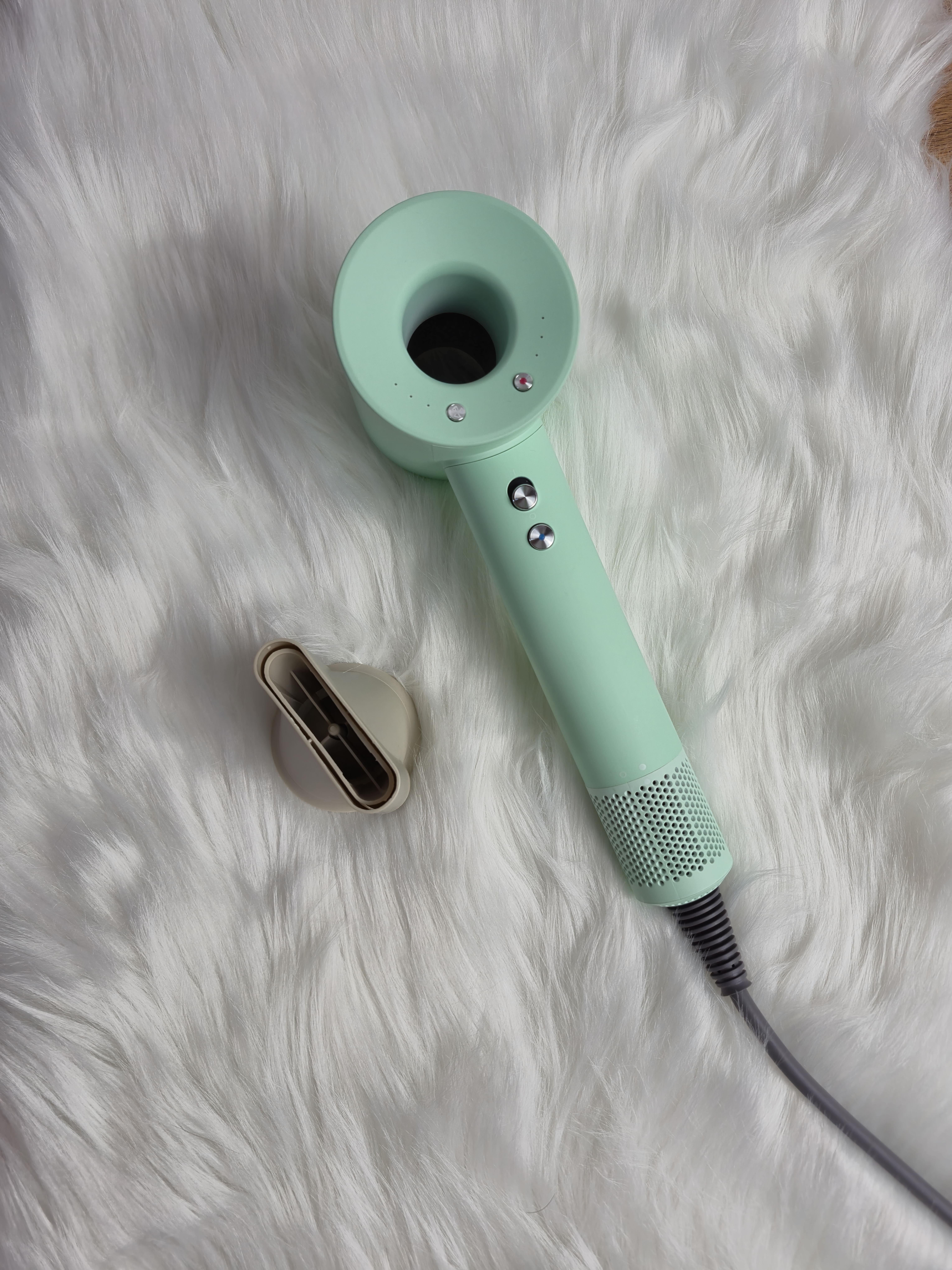 Фен для волосся Super Hair Dryer 1 насадка 1600 Вт М'ятний (10013) Фен для волосся Super Hair Dryer 1 насадка 1600 Вт М'ятний (10013)