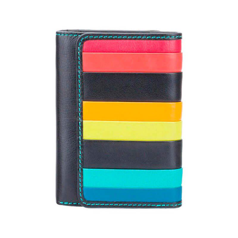 Кошелек женский Visconti Halki кожаный Black/Multi Santorini (STR3 BLK MULTI)