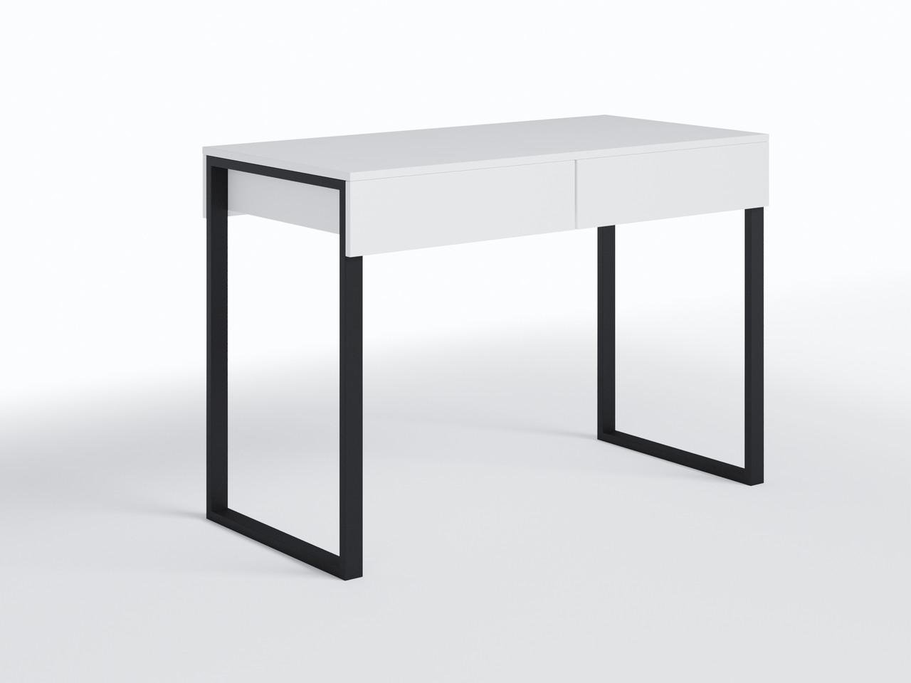 Стол компьютерный с ящиками в стиле лофт MX-0002 Белый