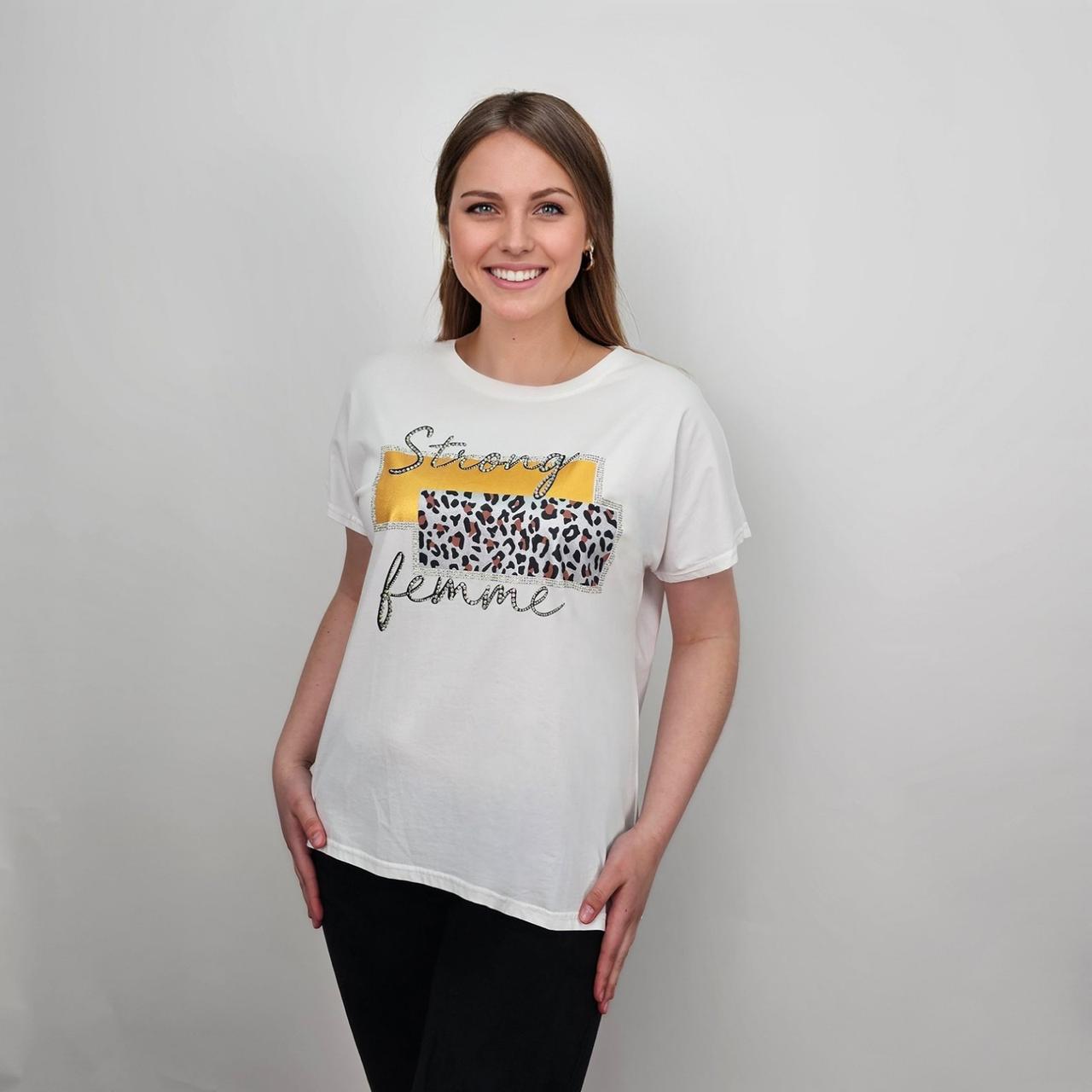 Футболка женская Strong Femme р. 46-50 Белый (25713361)
