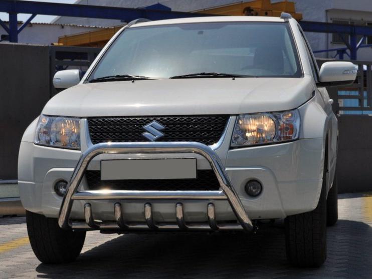 Кенгурятник WT003 51 мм CAN для Suzuki Grand Vitara 2005-2017 гг. нержавеющая сталь Хром
