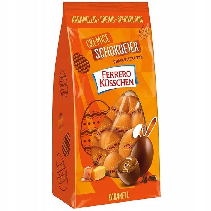 Шоколадні яйця Ferrero Kusschen Cremige Karamel 100 г (1818018829)