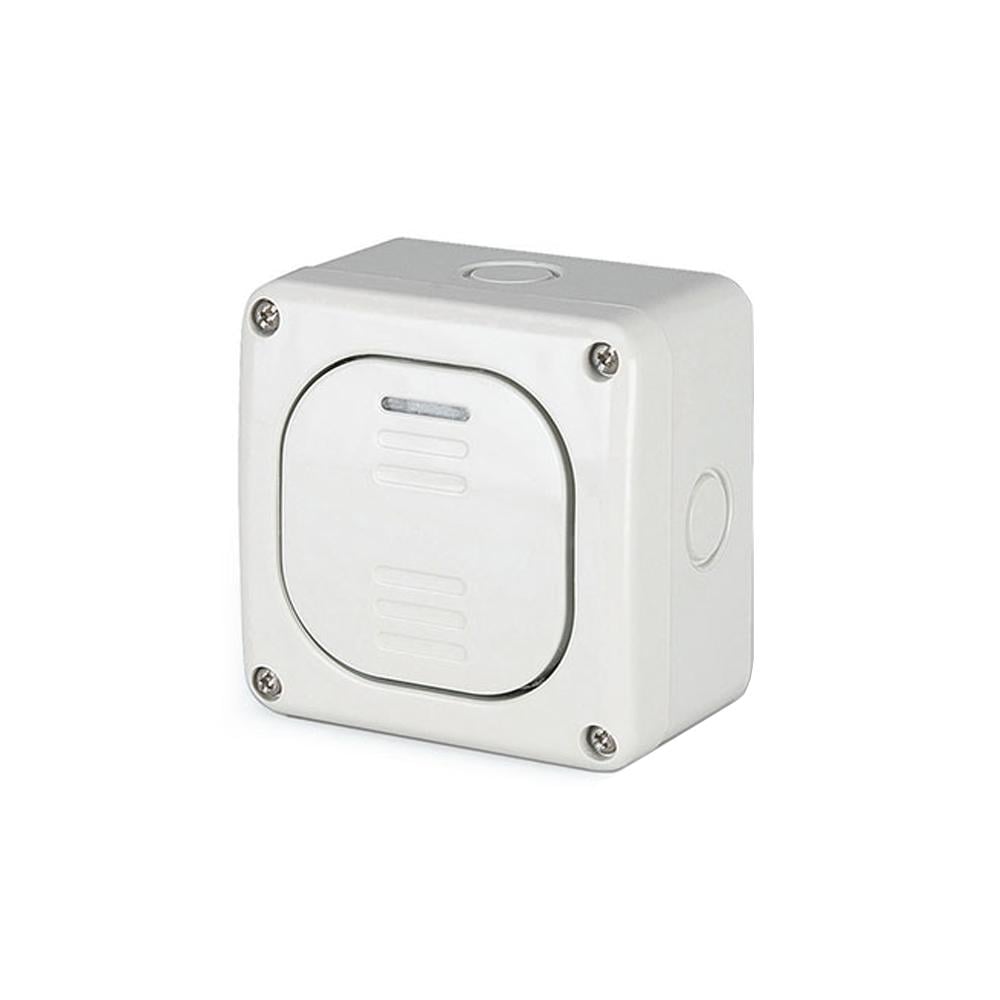Выключатель ДКС 1-клавишный наружний с подсветкой IP66 Белый (DIS1375012)