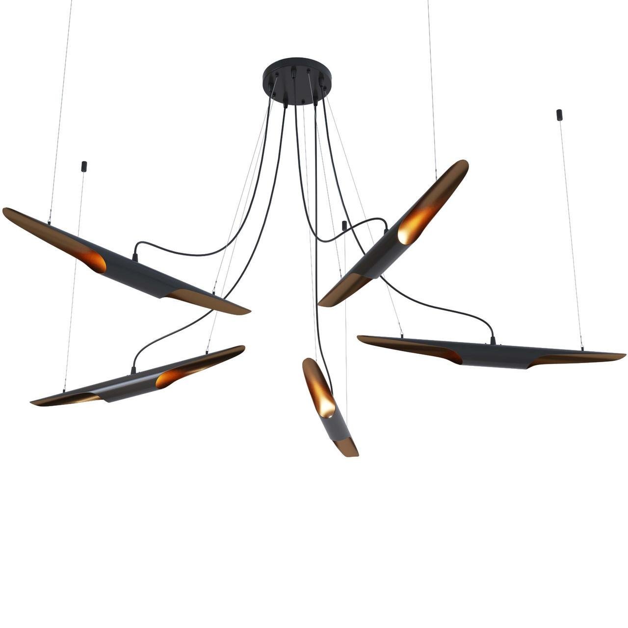 Люстра Pikart Lights P-full 5 26488 Золотой/Белый (1692308511)