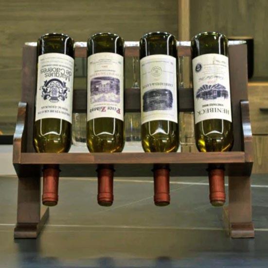 Полка для вина настольная Меланит Капучино (Впс-005709)