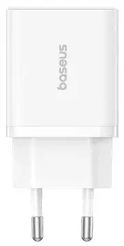 Зарядний пристрій мережевий BASEUS Cube Fast Charger USB/Type-C P10111404213-00 30W White - фото 2