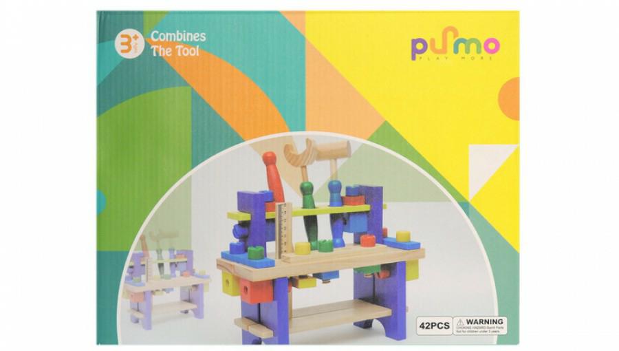 Игровой набор стол с инструментами с дерева (LS8030) - фото 3 Игровой набор стол с инструментами с дерева (LS8030) - фото 3