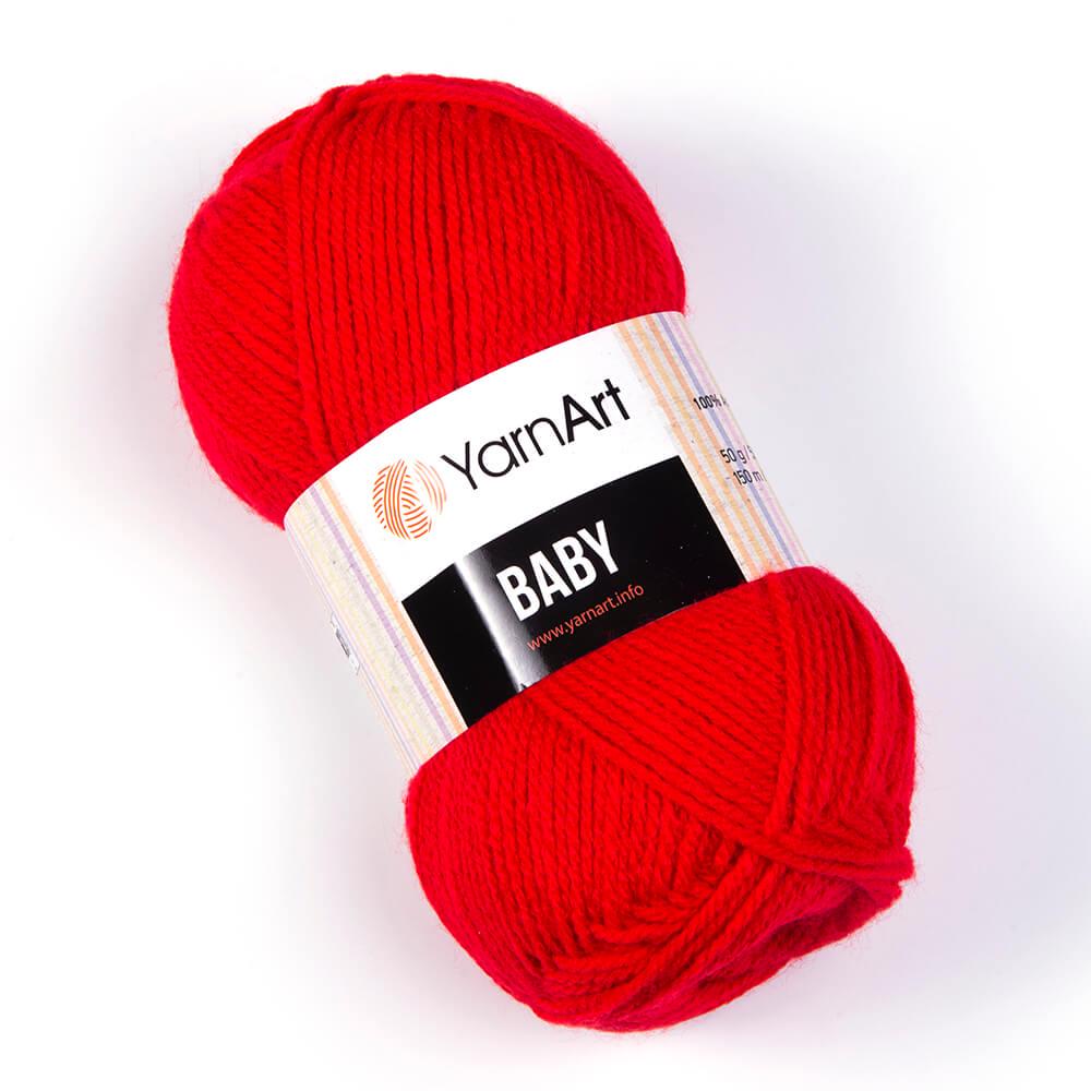 Пряжа YarnArt Baby 156 Красный (5993)