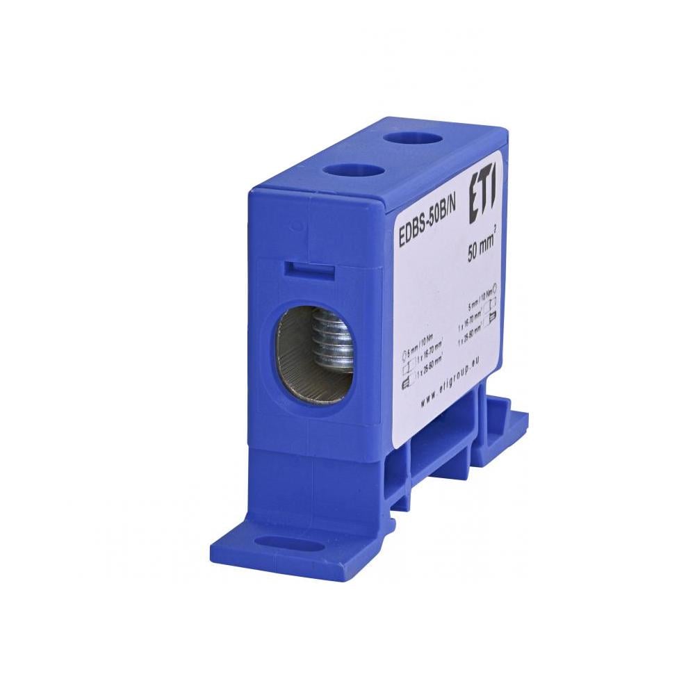 Клема вступна силова ETI EDBS-50B/N 16-70 мм2 150А 1-1 690V Синій (1102420)