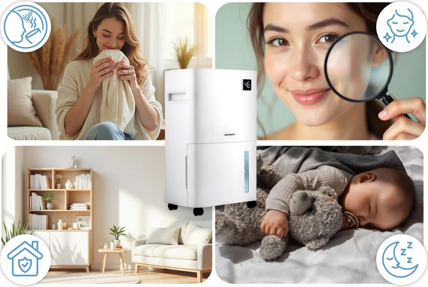 Осушитель воздуха компрессорный Berdsen BD-534 365 Вт 20 л/24 ч Wi-Fi (353400) - фото 4 Осушитель воздуха компрессорный Berdsen BD-534 365 Вт 20 л/24 ч Wi-Fi (353400) - фото 4