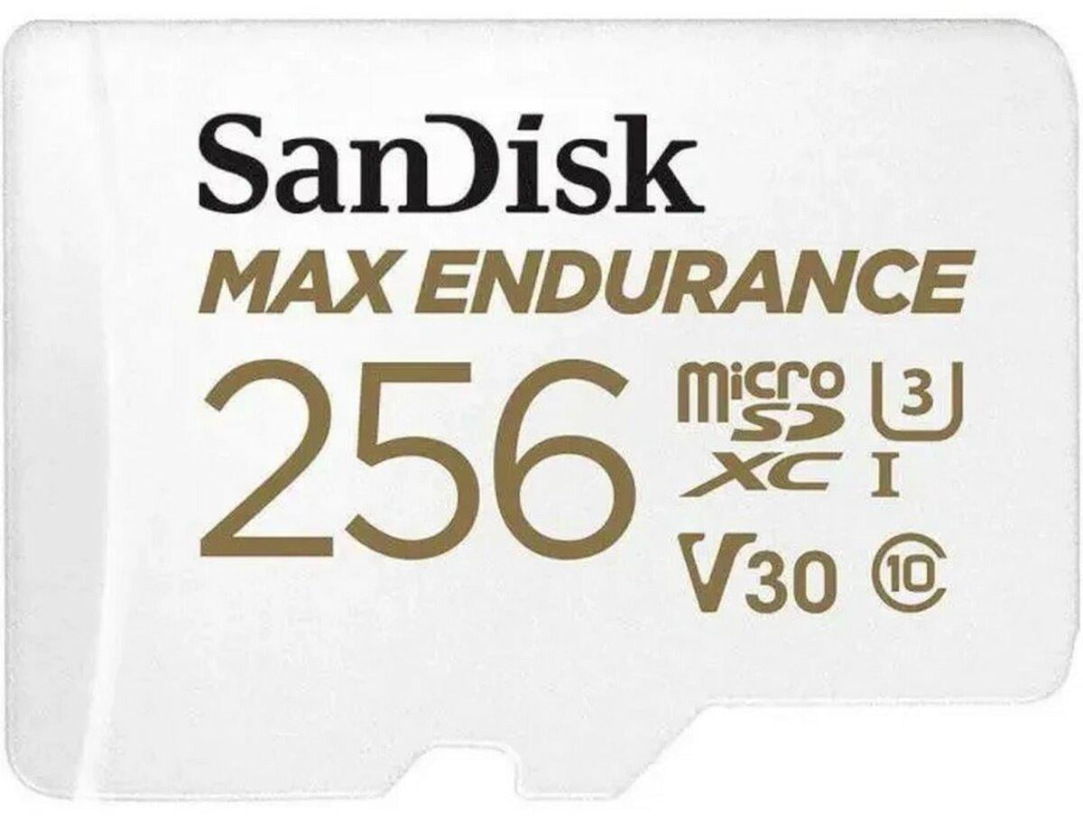 Карта памяти microSDXC SanDisk MAX Endurance 256 Gb class 10 V30 100 Mb/s adapterSD (SDSQQVR-256G-GN6IA)