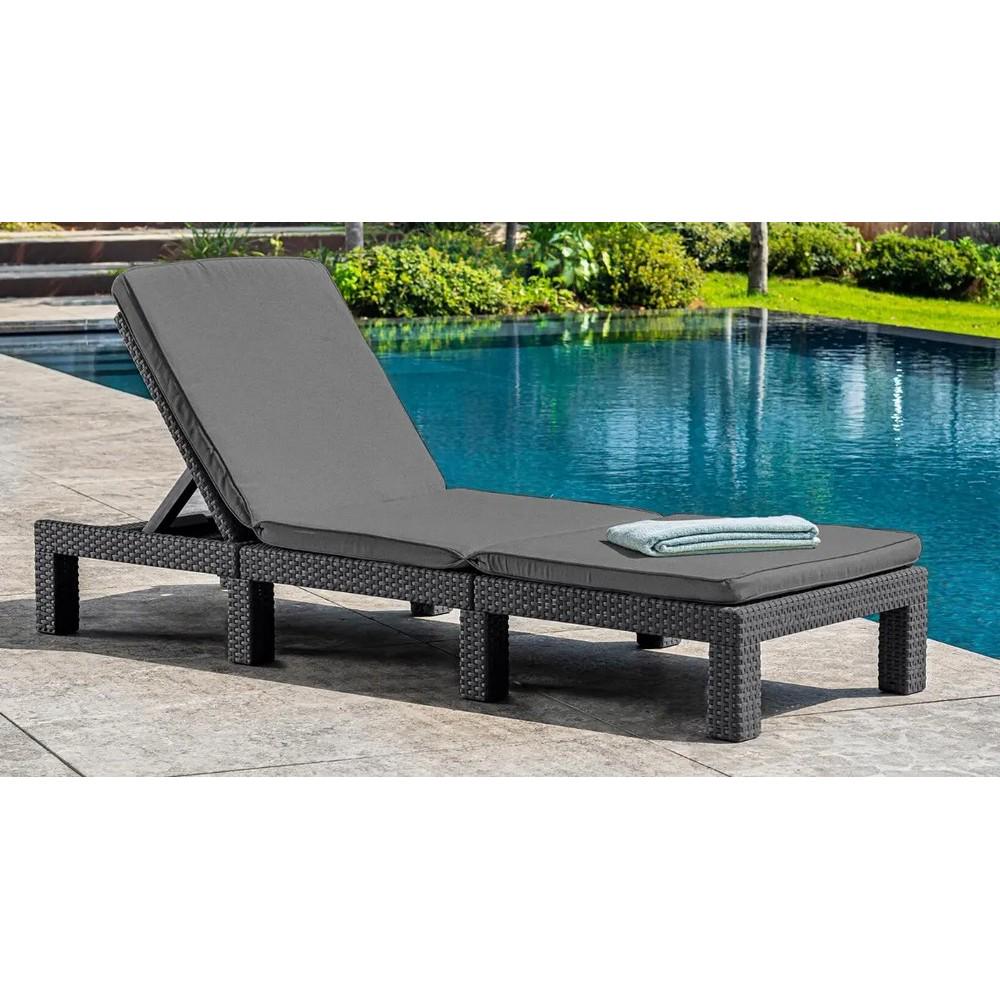 Шезлонг Keter Daytona Deluxe с подушками Графитовый (252223) - фото 11 Шезлонг Keter Daytona Deluxe с подушками Графитовый (252223) - фото 11