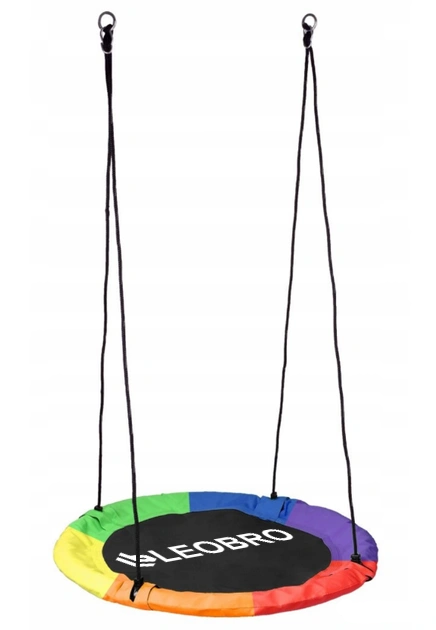 Качели-гнездо LEOBRO 110 см с регулируемыми канатами Разноцветный (LBSW110-MULTI) Качели-гнездо LEOBRO 110 см с регулируемыми канатами Разноцветный (LBSW110-MULTI)